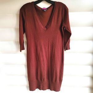 Sweater Dress Rich Brown Juniors XL